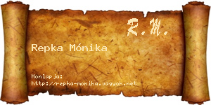 Repka Mónika névjegykártya